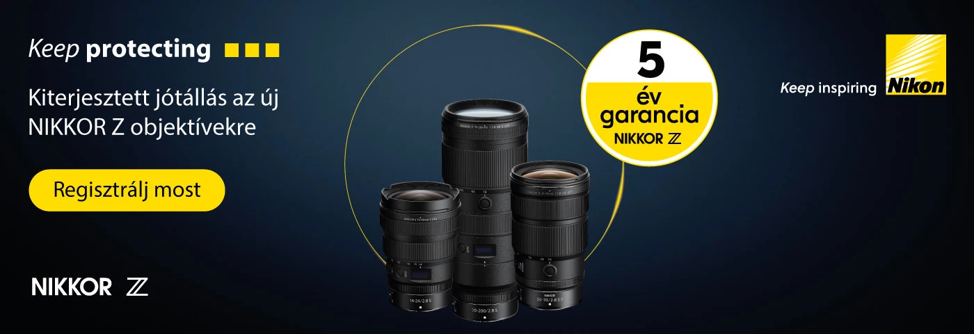 Ingyenes 5 év garancia NIKKOR Z objektívekre | itt a Fotoplus-nál!