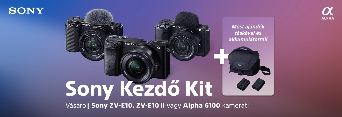 Sony Alpha 6100 - Tanuló, haladó fotósoknak, videósoknak - fényképezőgép és kamera ajánlatunk!