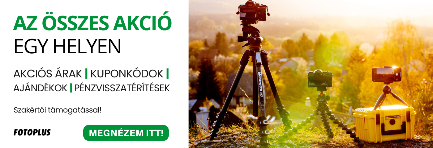 Az összes fotós és filmes akció egy helyen a Fotoplus-nál!
