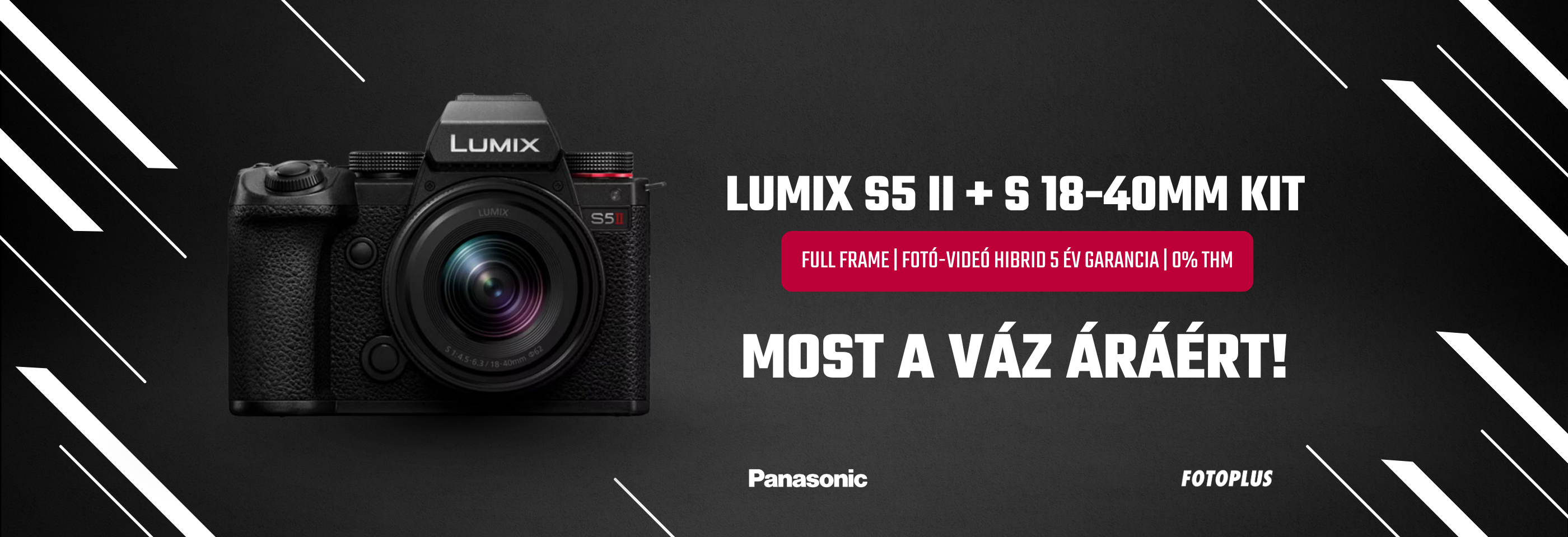 Panasonic Lumix S5 II kit hétvégi akció