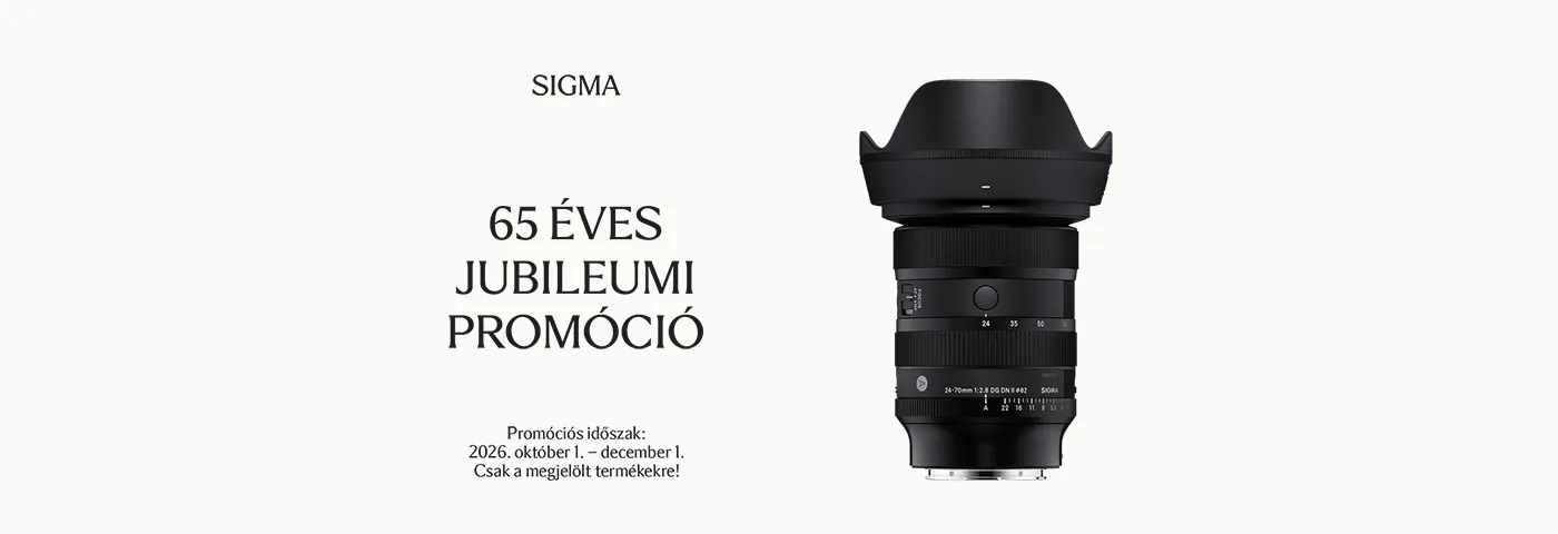 65 éves a Sigma! - Kuponkód kedvezmények a Fotoplus-nál