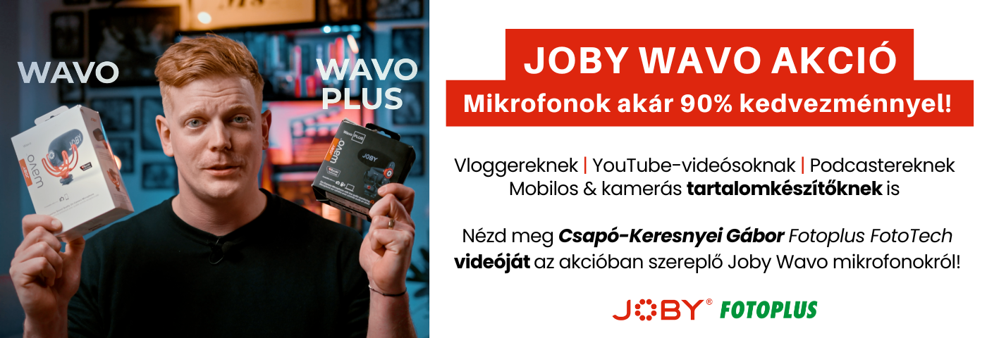 Akár 90% kedvezmény Joby Wavo mikrofonokra | Itt a Fotoplus-nál!