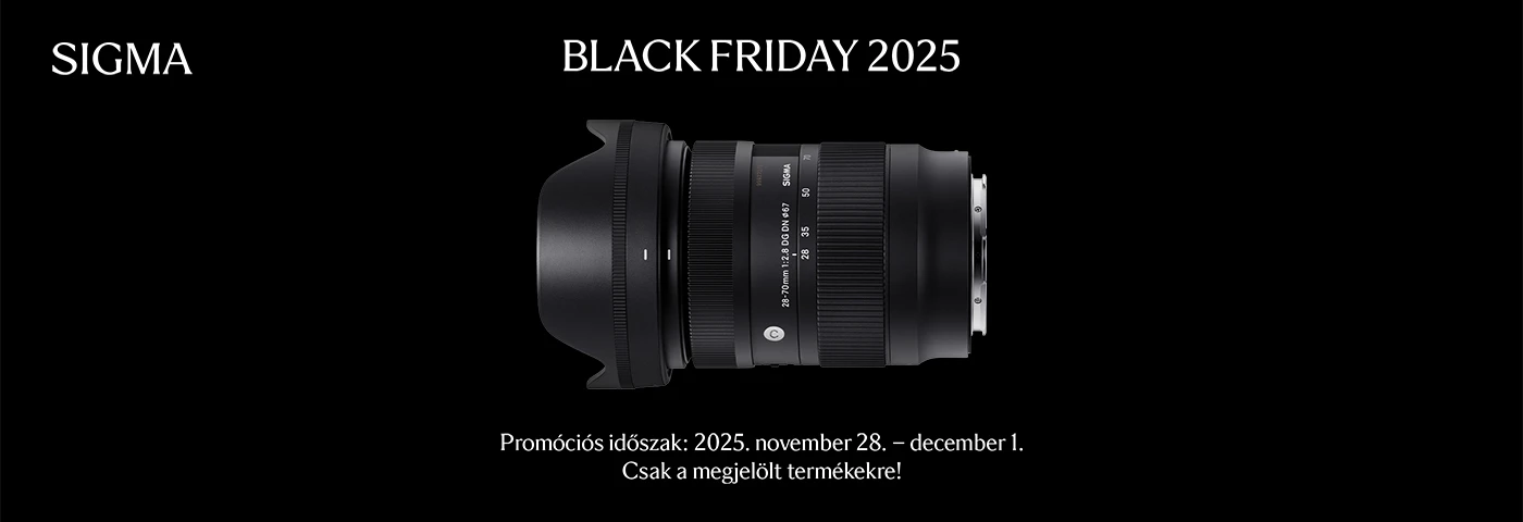 Sigma Black Friday Akció 2025 és Pénzvisszatérítés | Itt a Fotoplus-nál!