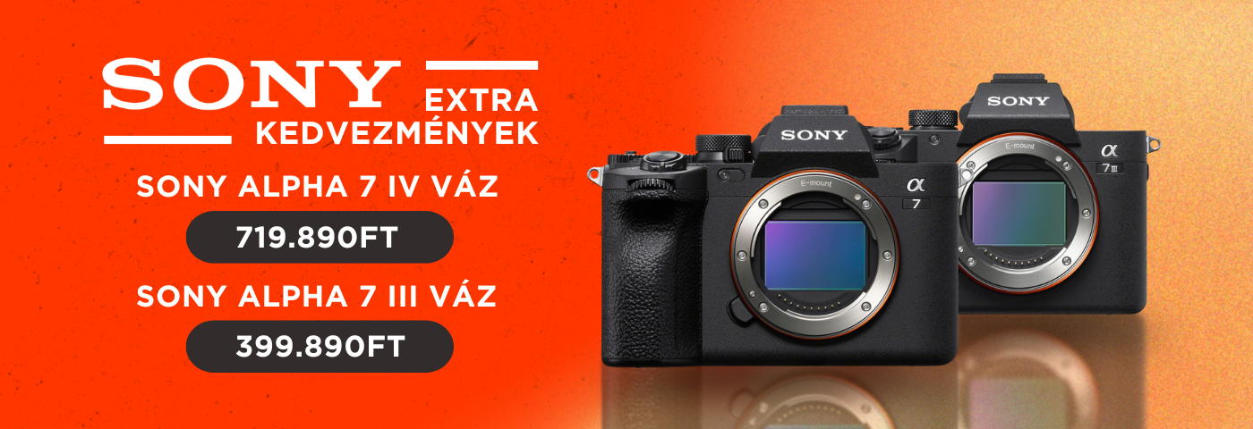 Sony Alpha 7 IV és Sony Alpha 7 III akció