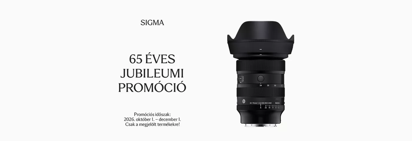 65 éves a Sigma! - Kuponkód kedvezmények a Fotoplus-nál