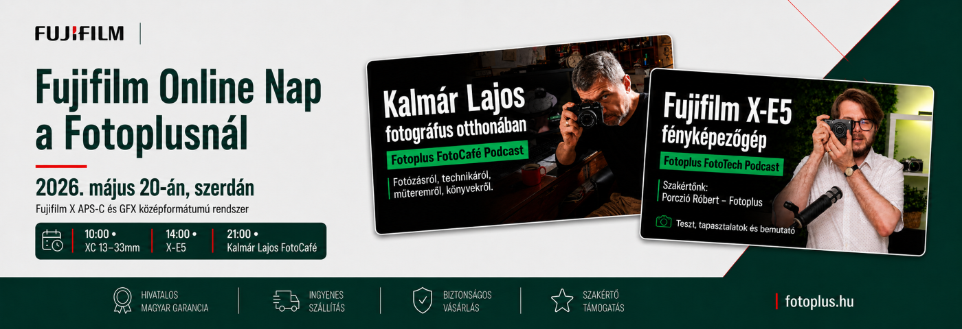 Fujifilm X és GFX fényképezőgépek, objektívek a Fotoplusnál | Fujifilm a Fotoplus-nál!