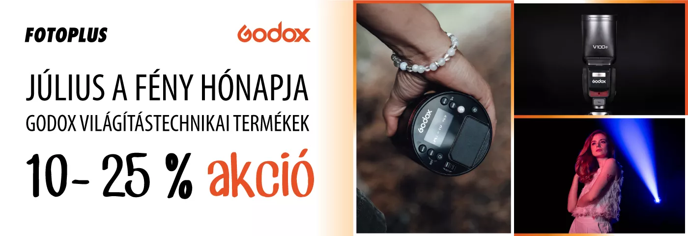 Godox Akció | Július a Fény hónapja a Fotoplus-nál | 10–25% kedvezmény