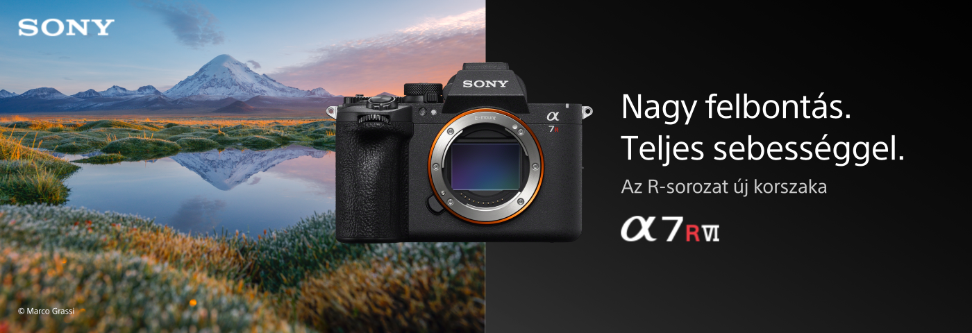 Sony Alpha 7R VI fényképezőgép – 66,8 MP full-frame felbontás, 8K videó és AI-alapú autofókusz