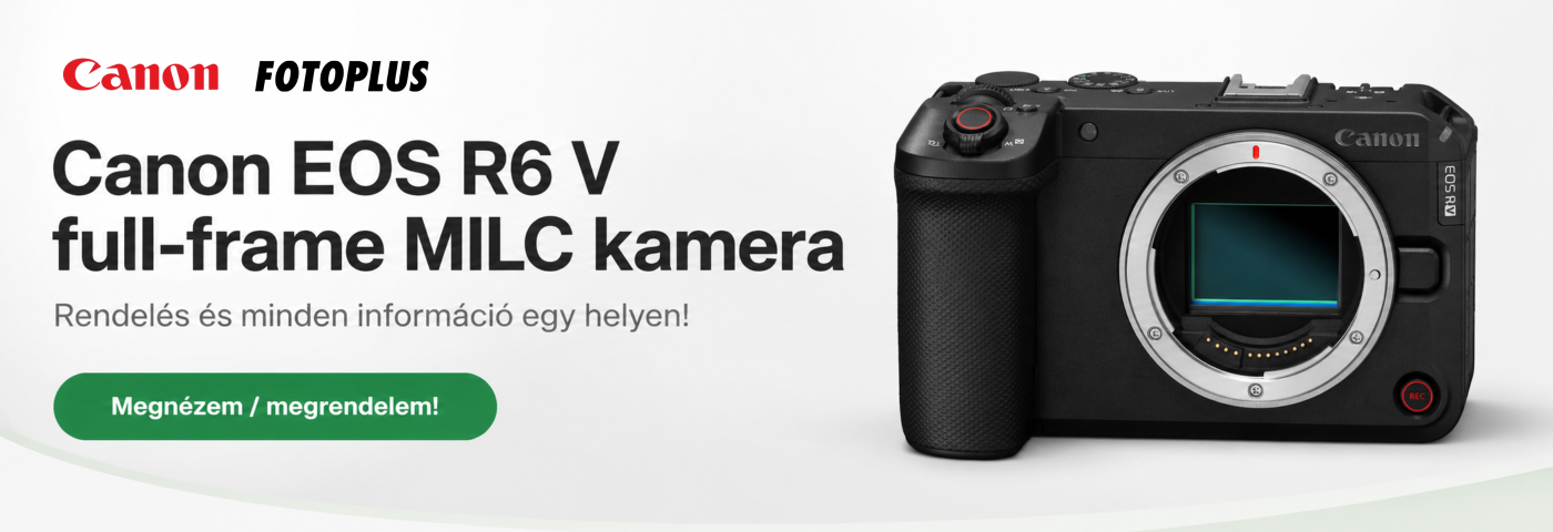 Canon EOS R6 V full-frame cinema videokamera 7K RAW rögzítéssel