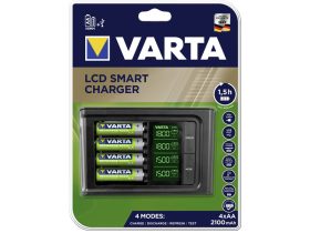 Varta 57674 LCD Smart töltő + 4db 2100mah AA akkumulátor