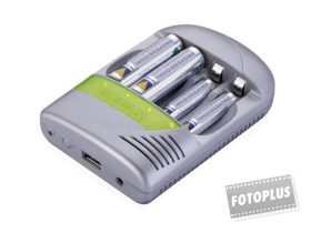   Varta Charger 57048 töltő + 4db Varta Mignon/AA 5706 NiMH 2700 mAh akku