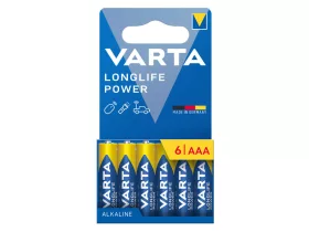 Varta Longlife Power AAA / LR03 elem - BL6