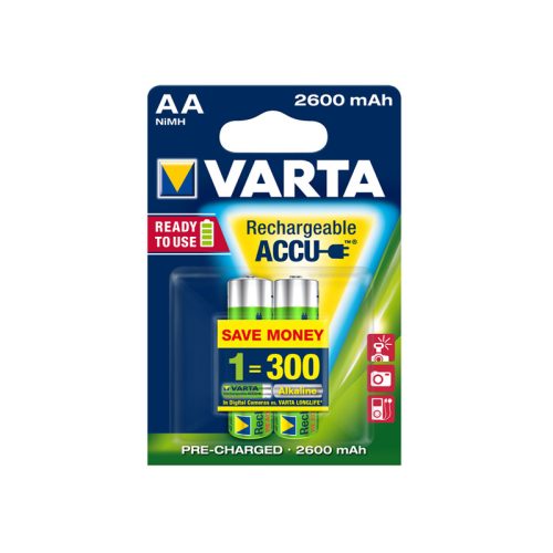 Varta Ready to Use 5716 AA 2600mAh 2db előtöltött akku