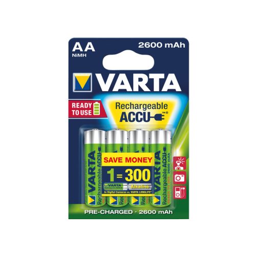 Varta Ready to Use 5716 AA 2600mAh 4db előtöltött akku