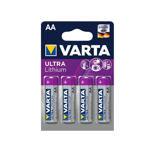 Varta Ultra Lithium LR6 AA ceruza elem 4db 6106