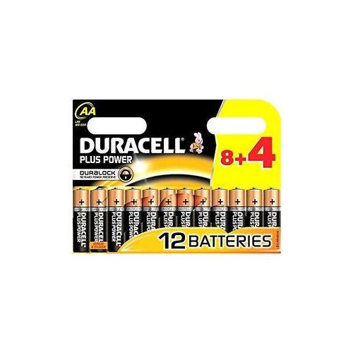 Duracell MN1500 AA Plus Power elem (B8+4) 12db