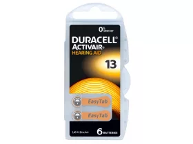 Duracell DA 13 (in B6) activair hallókészülék elem