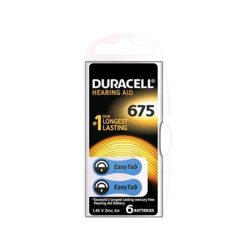 Duracell 675 (IN B6) PR44 Activair Hallókészülék elem