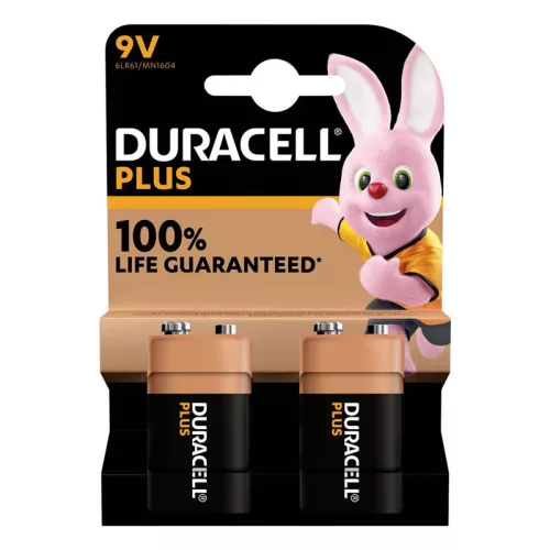 Duracell 1604 MN (ML) Plus 9V BL2 elem