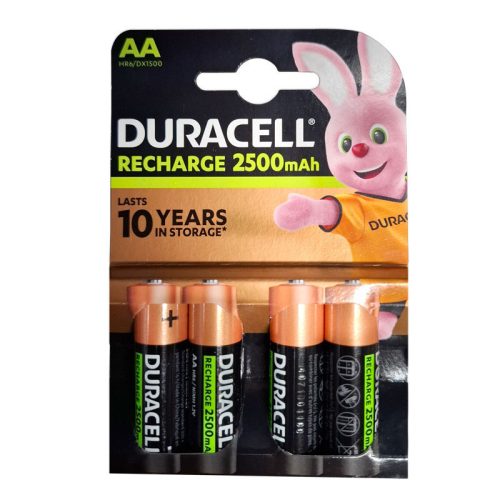 Duracell Stay Charged AA akku 2500 mAh 4db-os csomag