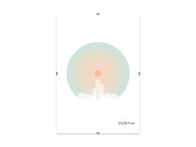 Clip keret 21x29,7 cm üveg