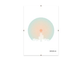 Clip keret 29,7x42 cm üveg