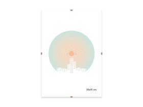 Clip keret 30x45 cm üveg