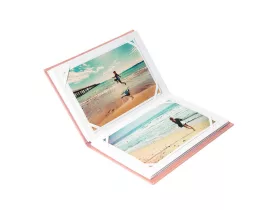Goldbuch Mini Click Leporello Album Pasztell rózsaszín