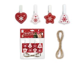 Zep karácsonyi képtartó csipesz