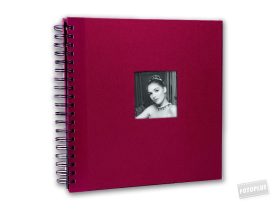 Zep Spirál 20/31x31cm beragasztós album piros