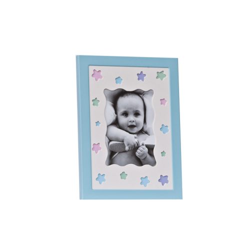 Fotoplus babás fém képkeret 14x19cm kék