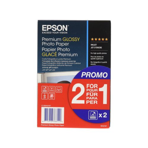Epson Photo papír fényes 10x15 255g 2x40lap