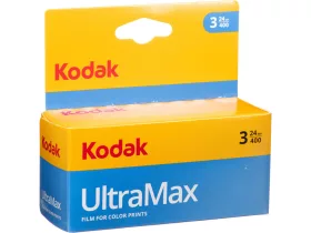   Kodak UltraMax 400 135-24 (3-pack) színes negatív film (3 darab) (EXP. 12/2025) LEJÁRT