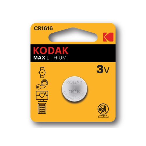 Kodak CR1616 MAX Lithium elem CAT-30414747