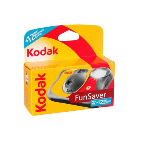 Kodak Fun Saver 27+12 képkockás vakus egyszer használatos fényképezőgép