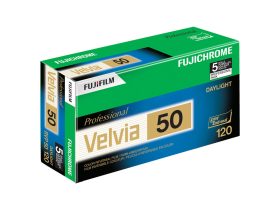   Fujifilm Velvia 50 RVP 120 színes dia rollfilm (5-ös csomag)