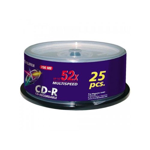 Fuji CD-R 700MB 52X hengeres, 25db