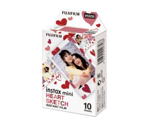 Fujifilm Instax Mini film (10/csomag) Heart Sketch