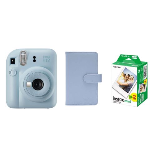 Fujifilm Instax Mini 12 Pastel Blue csomag