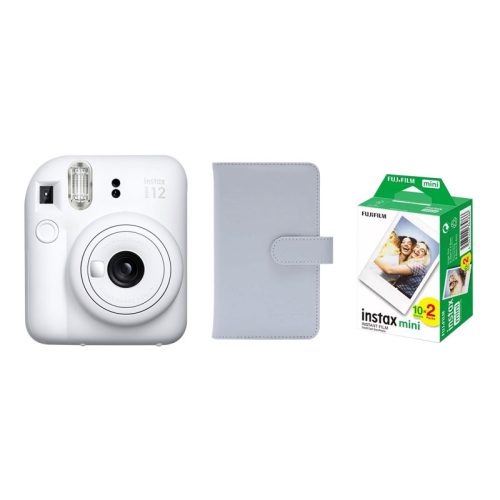 Fujifilm Instax Mini 12 Clay White csomag