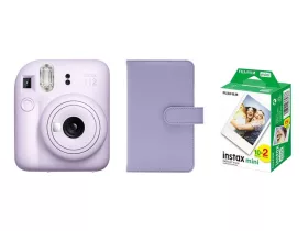 Fujifilm Instax Mini 12 Lilac Purple csomag