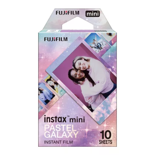 Fujifilm Instax Mini Glossy Instant Film, Pastel Galaxy (10pcs)