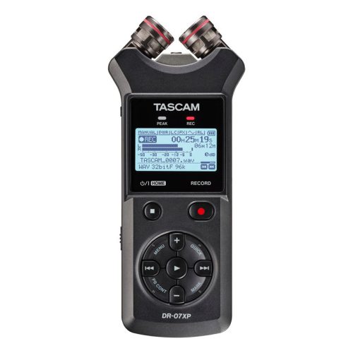 Tascam DR-07XP, hordozható, 2 csatornás, sztereó hangrögzítő