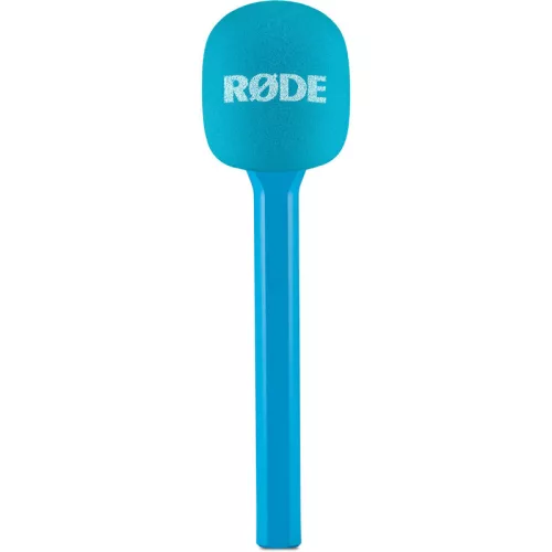 Rode Interview GO Handheld Mic Adapter for Wireless Clip-On Transmitter, blue
