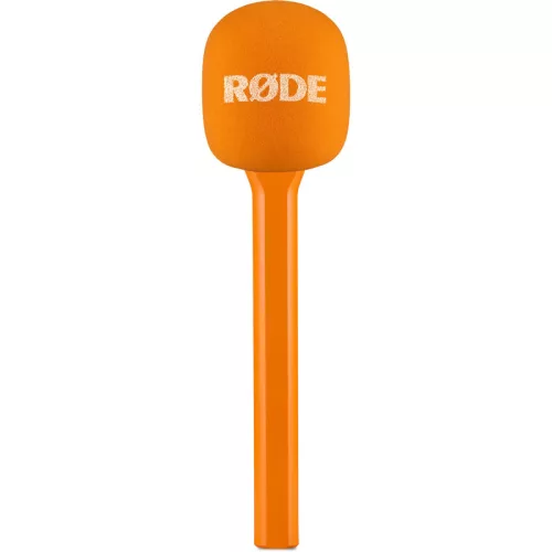 Rode Interview GO Handheld Mic Adapter for Wireless Clip-On Transmitter, orange