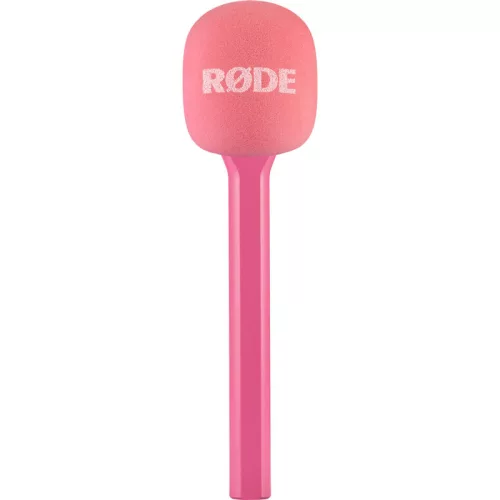 Rode Interview GO Handheld Mic Adapter for Wireless Clip-On Transmitter, pink