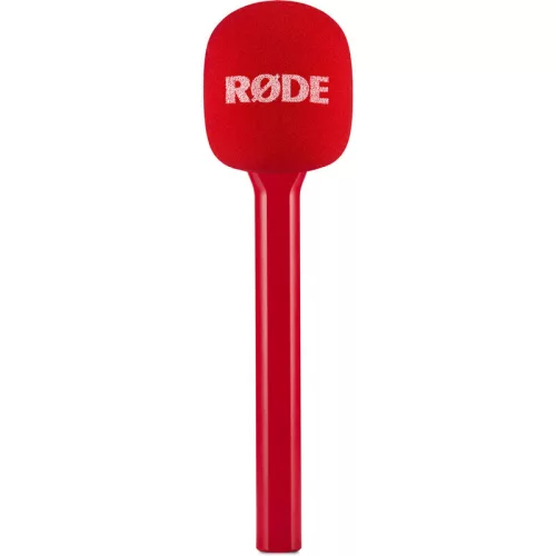 Rode Interview GO Handheld Mic Adapter for Wireless Clip-On Transmitter, red