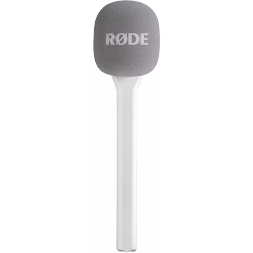 Rode Interview GO Handheld Mic Adapter for Wireless Clip-On Transmitter, white