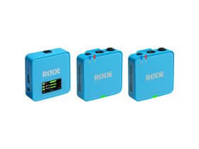   Rode Wireless GO GEN3 2-Person Compact Digital Wireless Microphone System/Recorder, blue