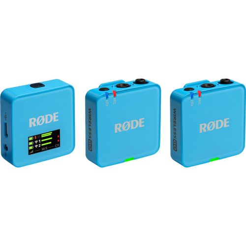 Rode Wireless GO GEN3 2-Person Compact Digital Wireless Microphone System/Recorder, blue